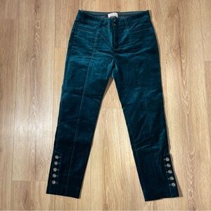 Anthropologie Teal Ankle Pants